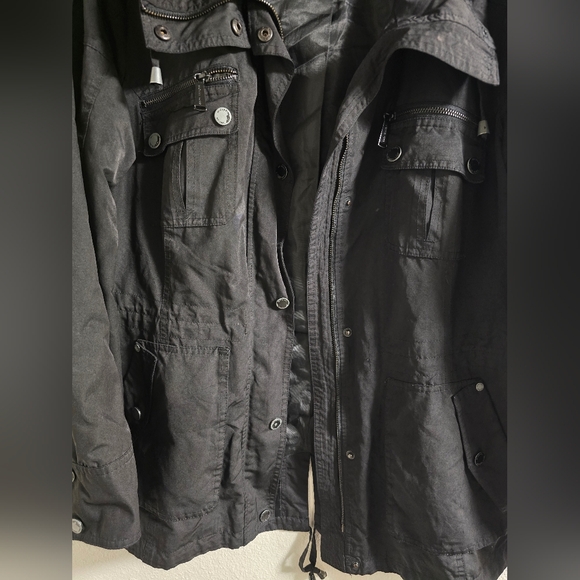 Michaell Kors Moto Style Rain Jacket - Picture 2 of 9